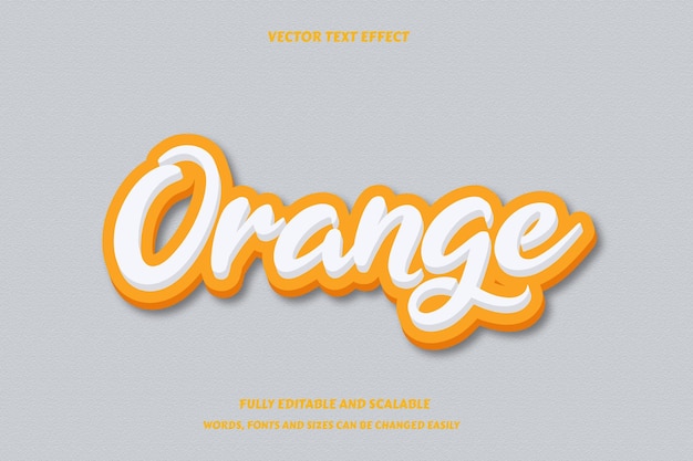 Un simple effet de texte orange