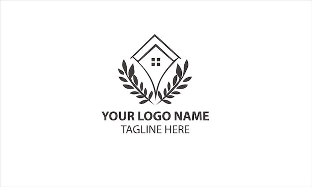 Un Simple Logo D'accueil Pour Votre Icône Vectorielle D'entreprise Immobilière Avec Une Maison Et Un Symbole De Maison