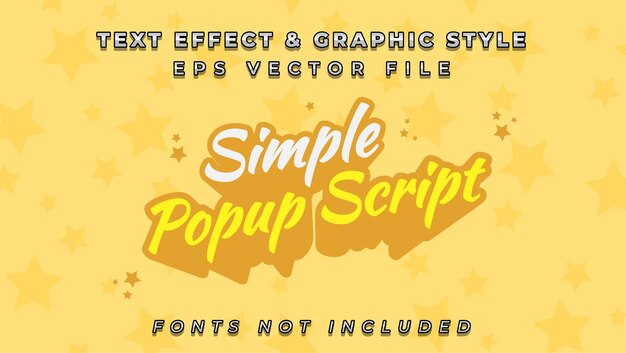 Vecteur simple_popup_text_effect