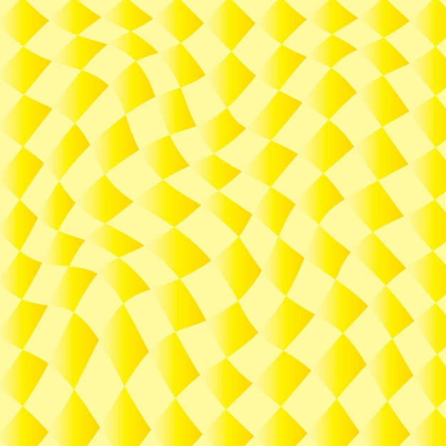 Vecteur simples coutures abstraites modernes rectangle de couleur jaune vérifier le motif de distorsion sur lite couleur jaune b