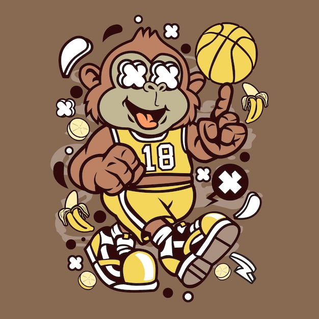 Singe Basketteur