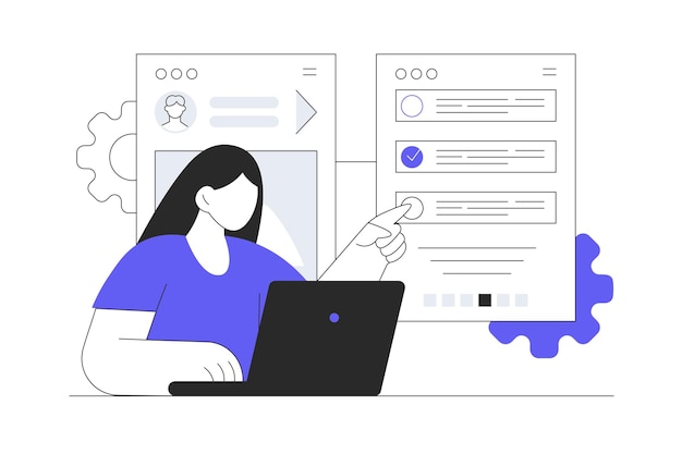 Site Web Application Wireframes UI UX designer Station de travail engagée dans la conception d'interfaces