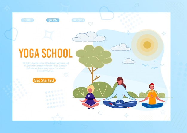 Site Web De Cours De Yoga En Plein Air Pour Enfants