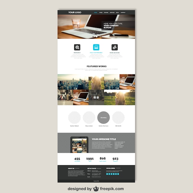 Site web de l'entreprise modèle