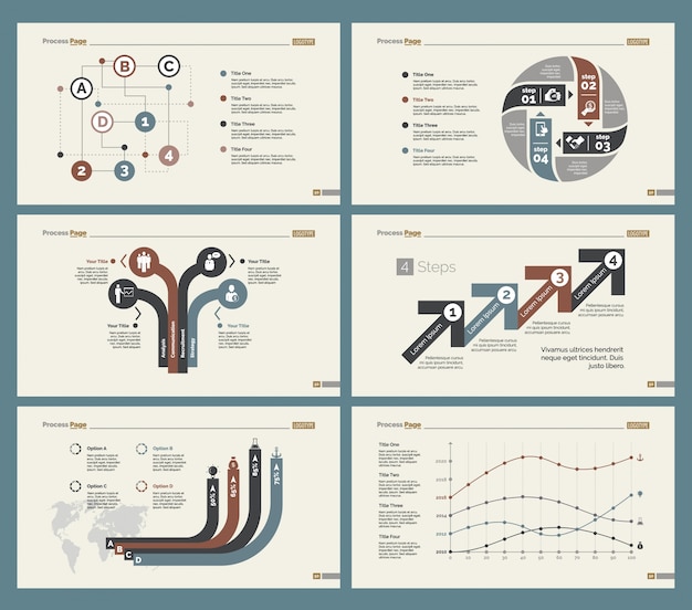 Six Finance Slide Templates Set