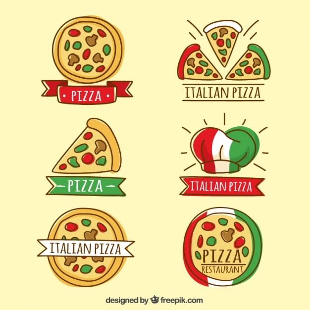 Sketches De Logos De Pizza