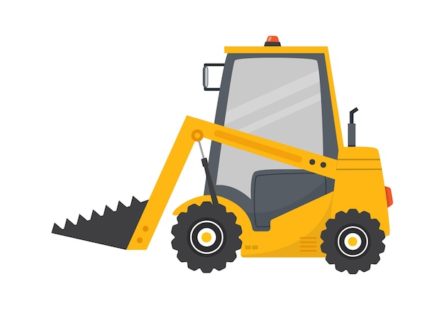 Skid Steer Construction Industrie Illustration Vectorielle