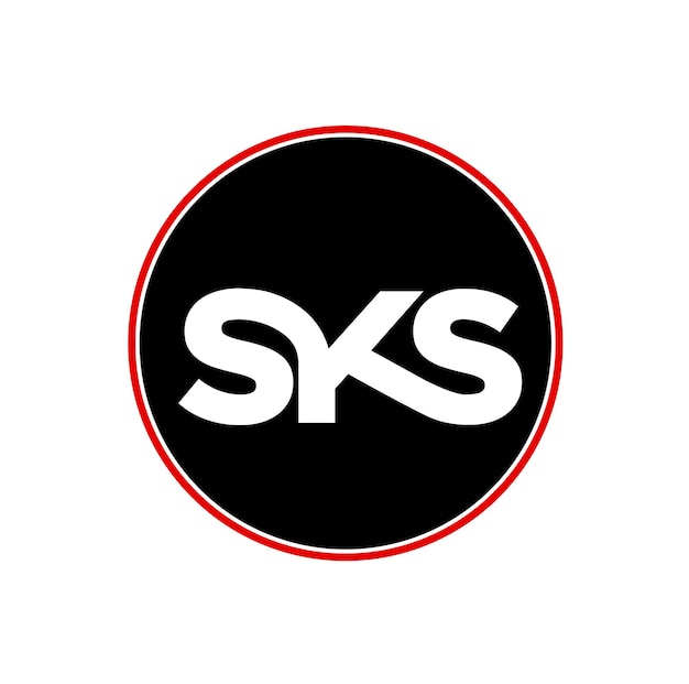 SKS société nam lettres initiales monogramme icône SKS