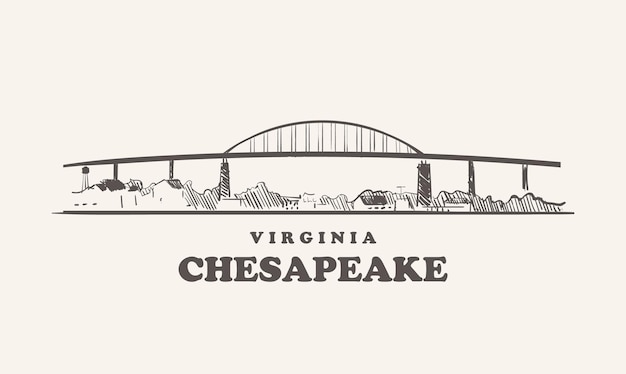 Skyline De Chesapeake, Virginie