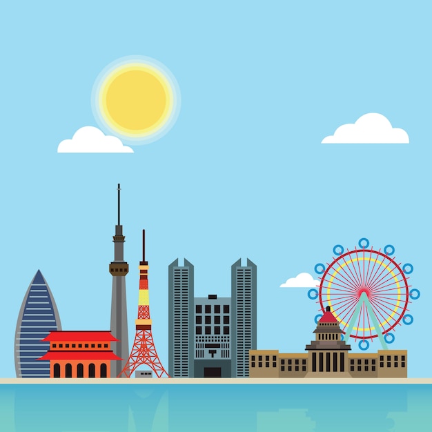 Skyline de Tokyo