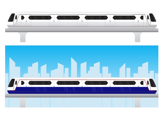 Vecteur skytrain icône