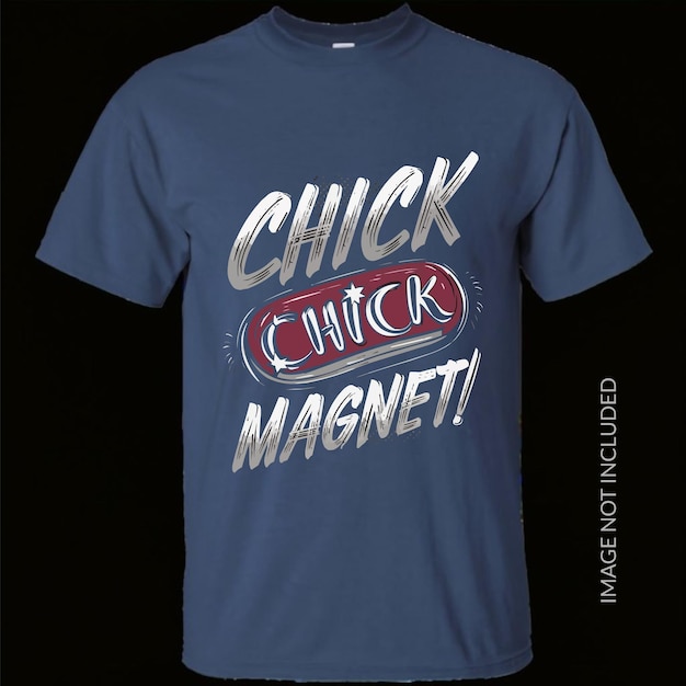 Vecteur slogan drôle chick magnet t-shirt imprimé carte d'affiche et autres décorations bonne pâques