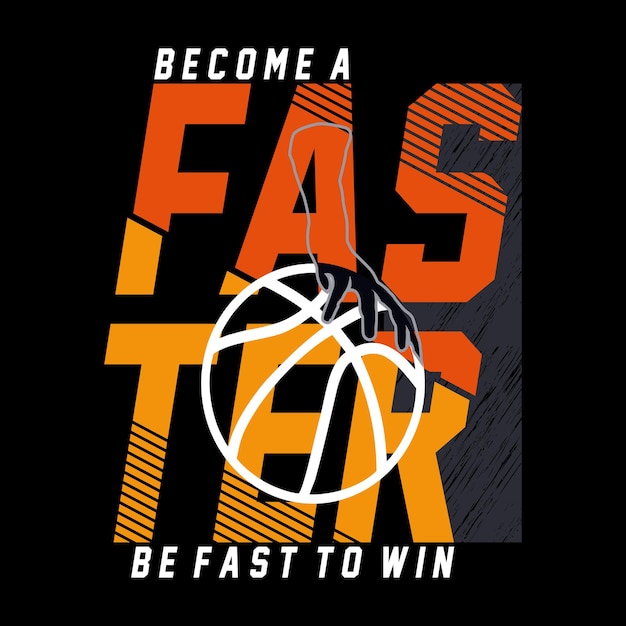 Vecteur slogan de sport de basket-ball typographie conception graphique illustration vectorielle