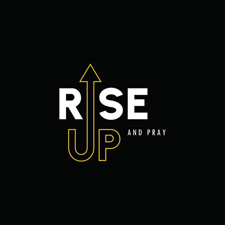 Slogan de typographie Rise Up pour l'illustration de conception de vecteur de t-shirt