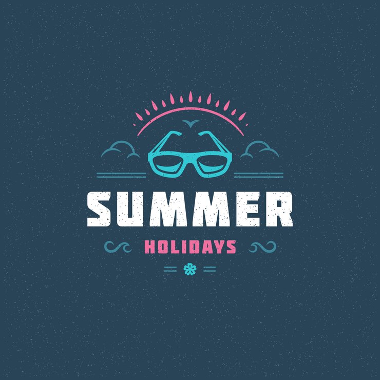 Slogan de la typographie des vacances d&#39;été