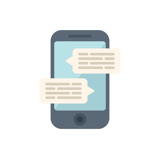 Smartphone affichant des messages instantanés sur l'écran