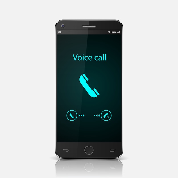 Smartphone avec appel entrant sur l&#39;écran