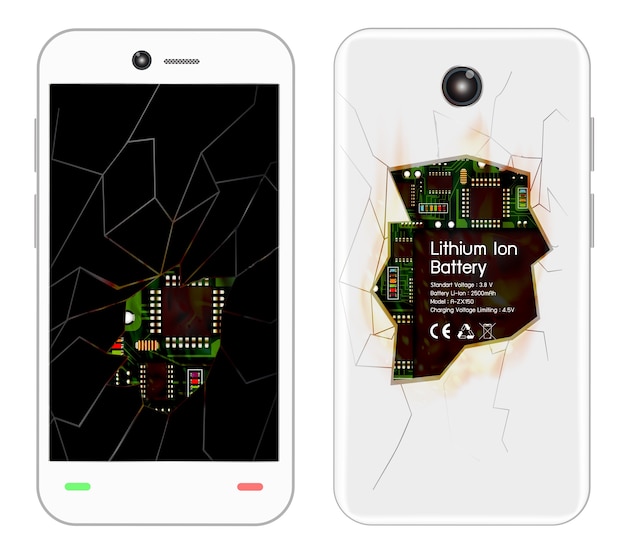 Un Smartphone Cassé Avec Des Bugs