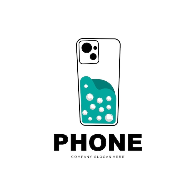 Smartphone Logo Communication Electronics Vector Design De Téléphone Moderne Pour Le Symbole De La Marque De L'entreprise