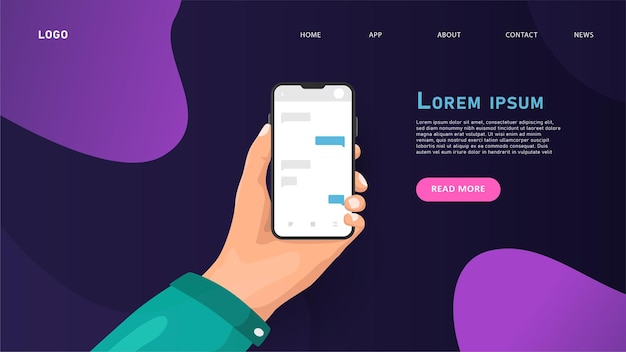 Smartphones minimalistes pour présentation en fond blanc