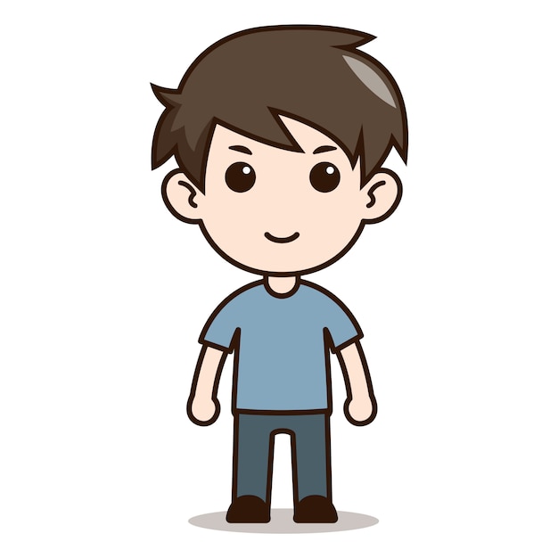 Smile Boy Chibi Character Design