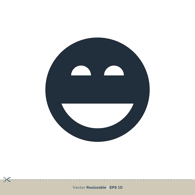 Smiley Emoticon Vector Logo Template Illustration Design Vecteur Eps 10