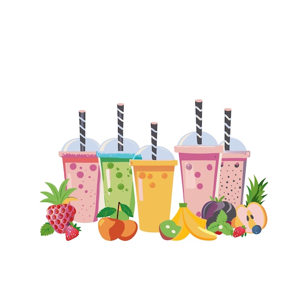 Des smoothies aux fruits délicieux
