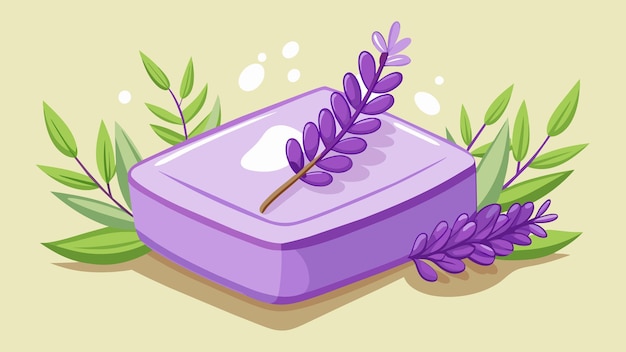 Soap lavande illustration graphique vectorielle format de fichier source EPS conception d'icône de mise à l'échelle sans perte