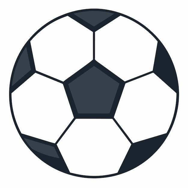 Vecteur soccer ball icon solid white background 14