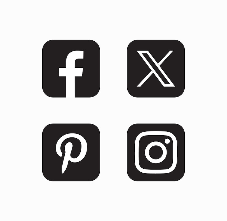 Vecteur sociale des icônes des médias mis en