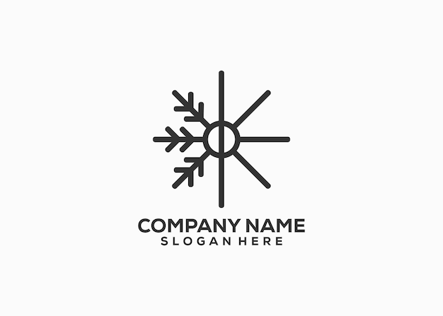 Société De Logo Neige Et Soleil