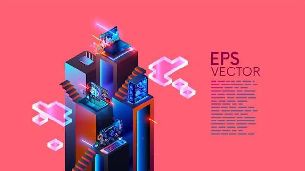 Software development coding programming concept Programming testing cross platform code app on laptop tablet phone Education skill up of programmer Technology computer software development