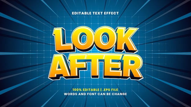 Soignez l'effet de texte modifiable dans un style 3d moderne