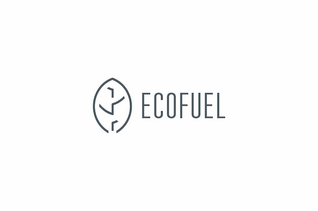 Vecteur solution de conception de modèle de logo pour la production de fabrication d'usine du vendeur d'éco-carburant