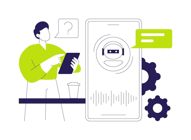 Solutions de support client illustration vectorielle du concept abstrait