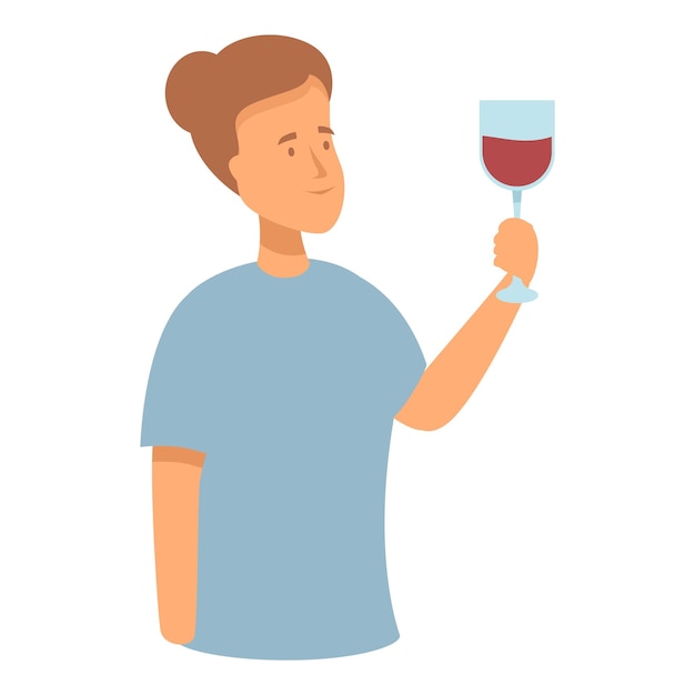 Sommelier de dégustation de vin, d'expertise dans les boissons en verre et de dégustation professionnelle