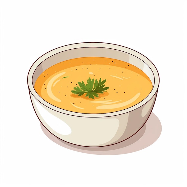 Vecteur soupe nourriture repas bol vecteur déjeuner plat chaud assiette illustration légume dîner cuisine h