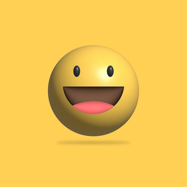 Sourire Emoji Illustration 3d