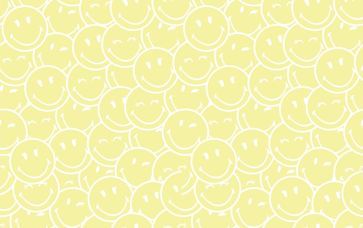 Vecteur sourire, emoji, seamless, modèle