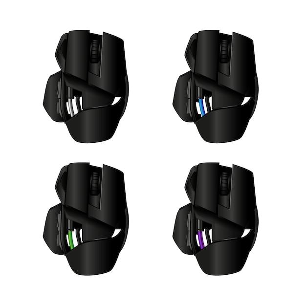 Souris gamer vecteur