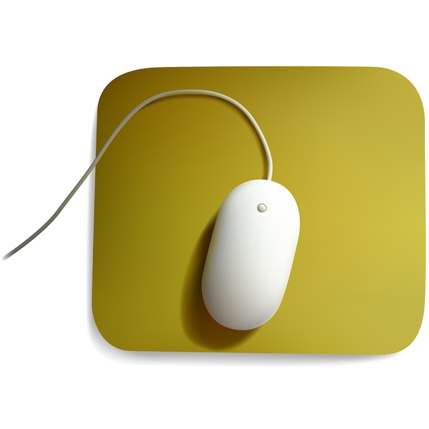 Souris d&#39;ordinateur blanche