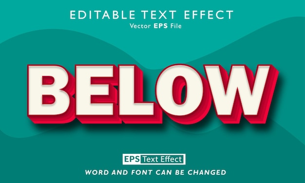 Sous l'effet de texte