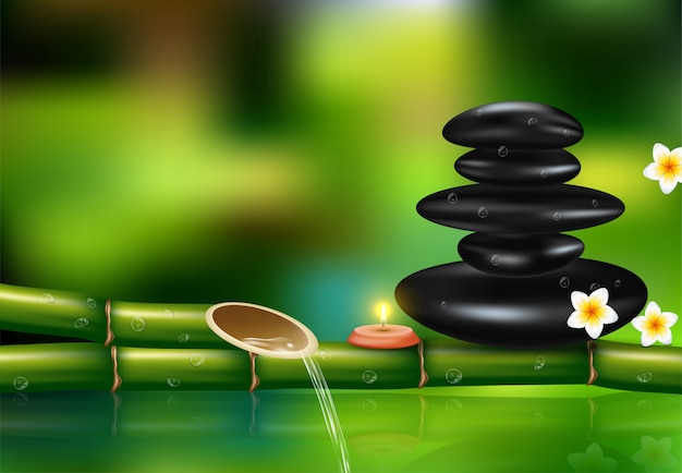 spa avec des pierres