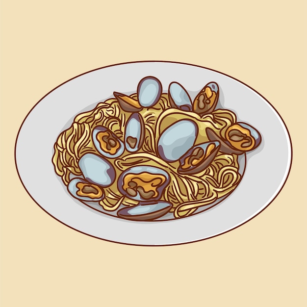 Spaghetti Alle Vongole Plats De Fruits De Mer Européens Populaires
