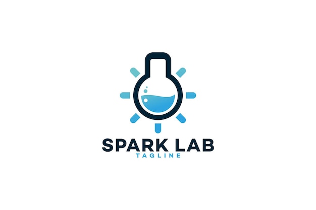 Vecteur spark lab logo icône vecteur isolé