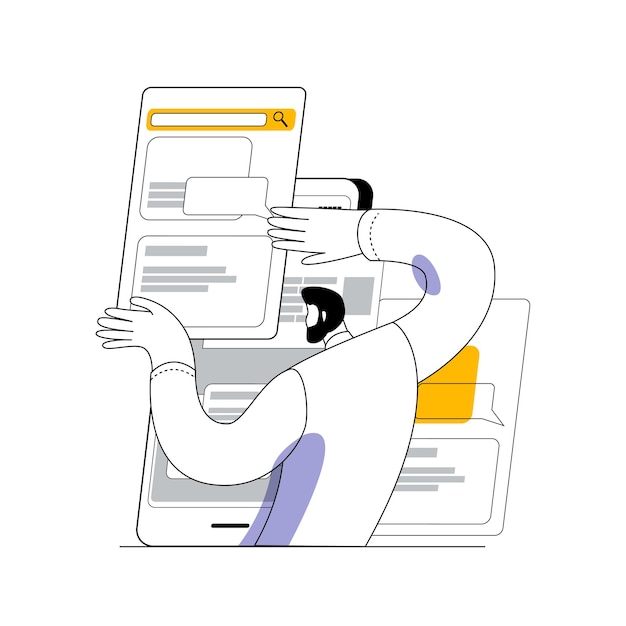 Le spécialiste informatique est engagé dans le prototypage mobile