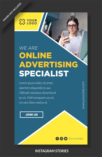Spécialiste de la publicité en ligne, histoire instagram et modèle de médias sociaux