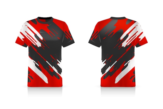 Vecteur spécification soccer sport mockup esports gaming t shirt jersey modèle maquette uniforme vector