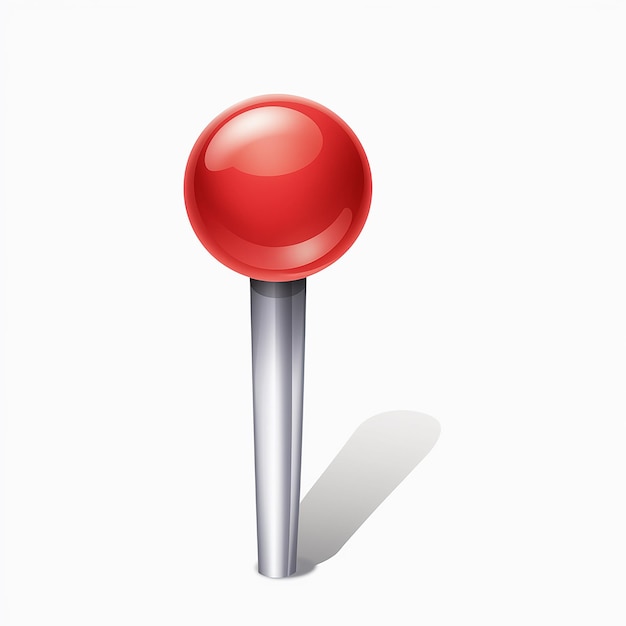 Vecteur sphère rouge sur support d'argent illustration d'un objet brillant sur une base cylindrique