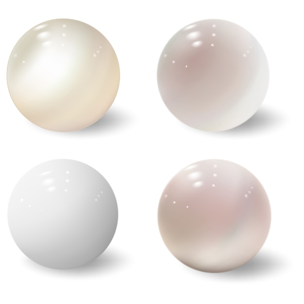 Sphères 3d. Boules Brillantes. Bulles Colorées En Plastique